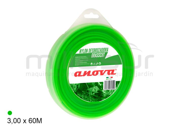 NYLON ANOVA GRASSCUT DISPENSER REDONDO 3,00 x 60 m.