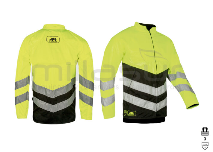 CHAQUETA ANTICORTE CLASE 1 ALTA VISIBILIDAD (3) AMARILLO - TALLA M