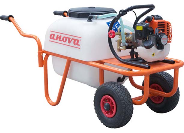 CARRETILLA PULVERIZADOR 50L BOMBA ANOVA 2T 26cc