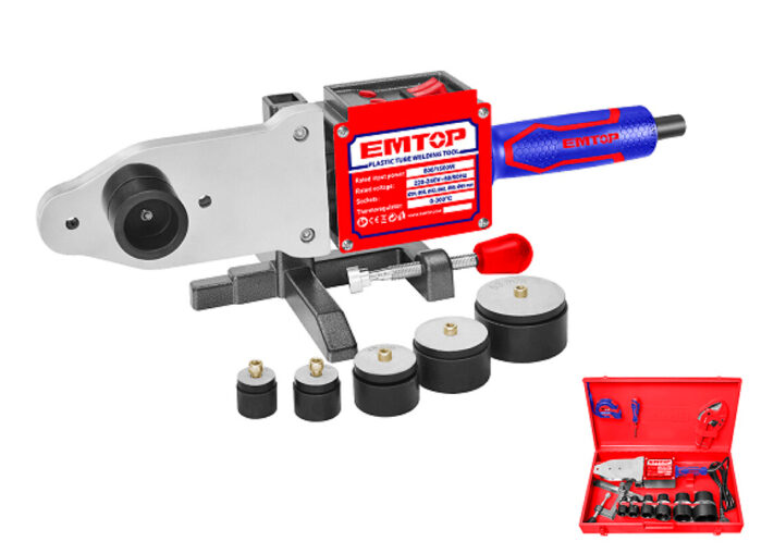 POLIFUSOR - SOLDADOR DE FUSIÓN 800-1500W EMTOP (20-63mm)